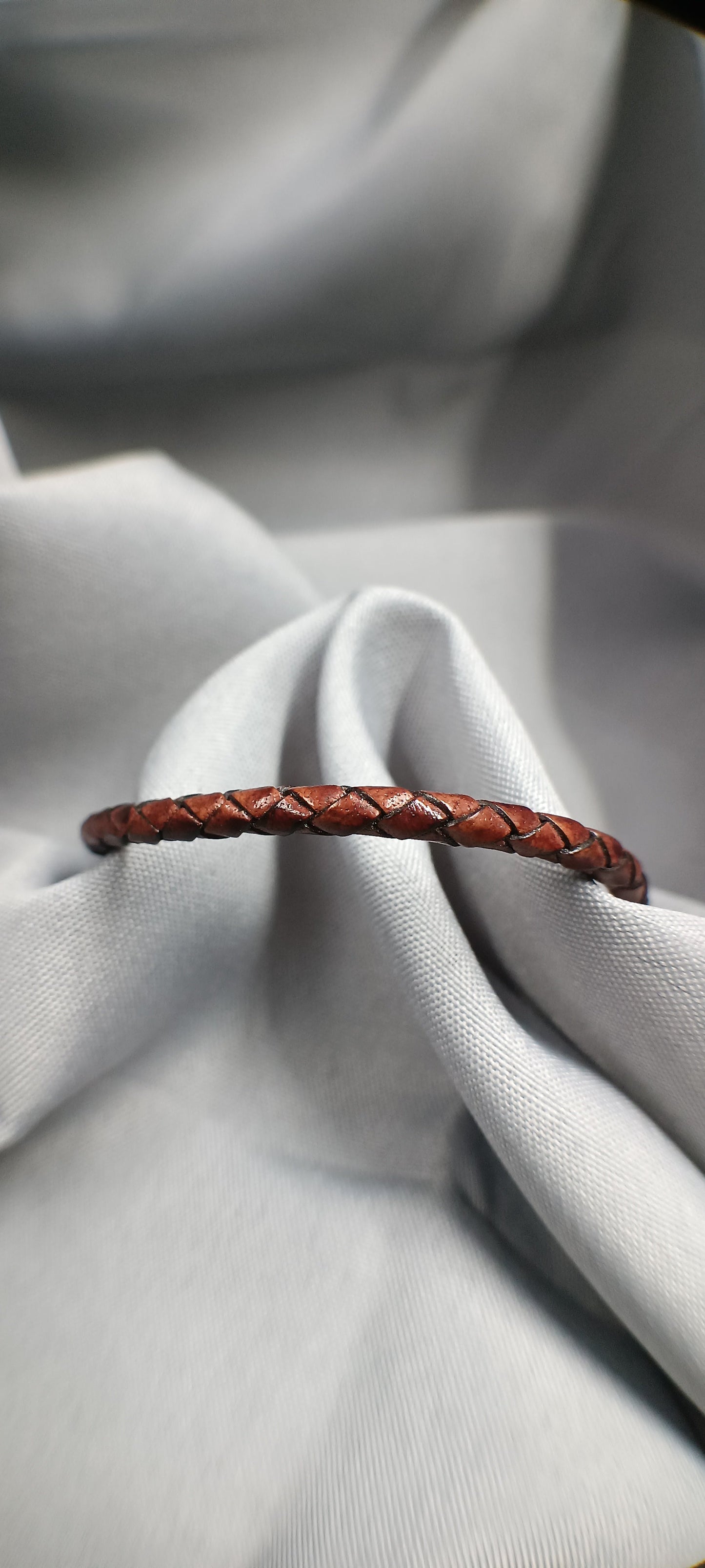 Bracelet cuir tresser Mel élégance