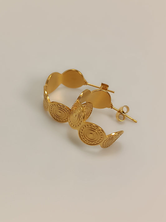 Boucle d'oreille - soleil - Mel élégance