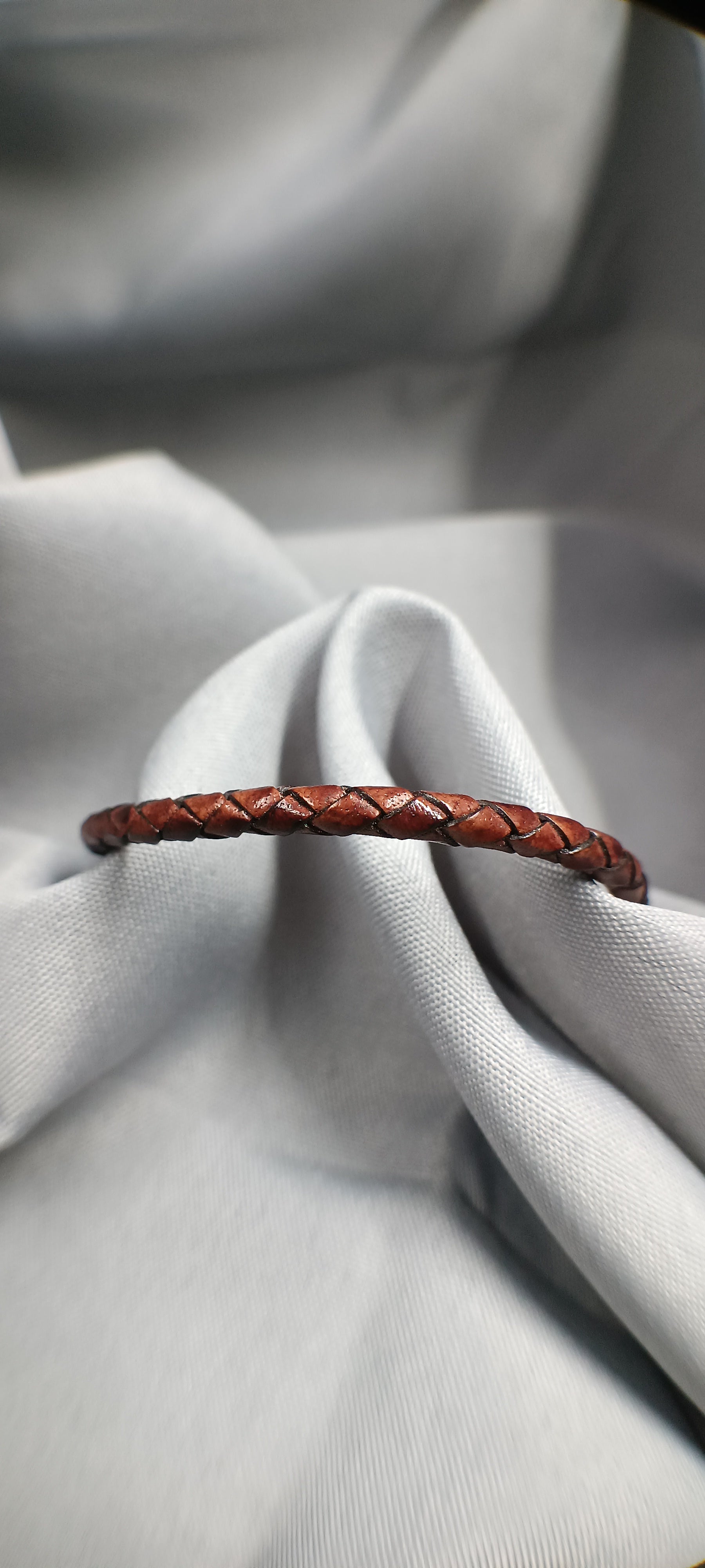 Bracelet cuir tresser Mel élégance