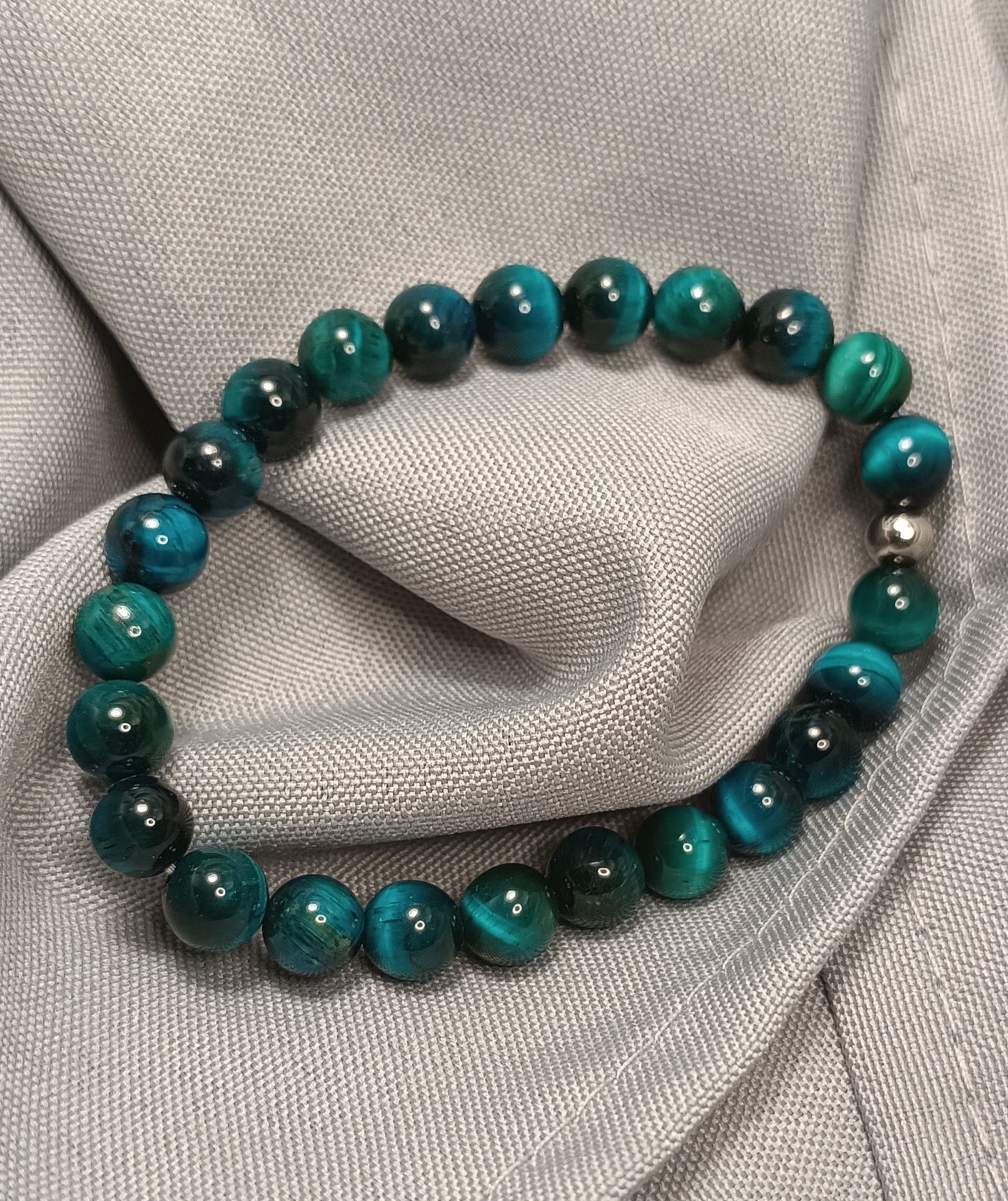 Bracelet pierre naturelle -blue- Mel élégance