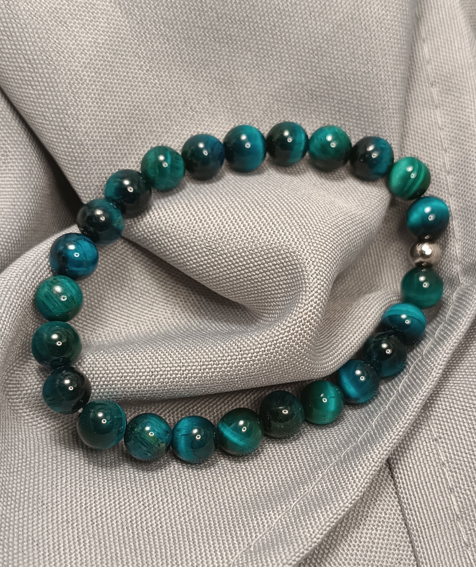 Bracelet pierre naturelle -blue- Mel élégance